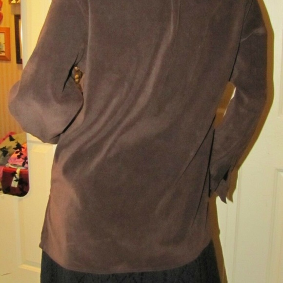 White Stag Brown Brushed Suede Look Jacket/Top M - Picture 5 of 5
